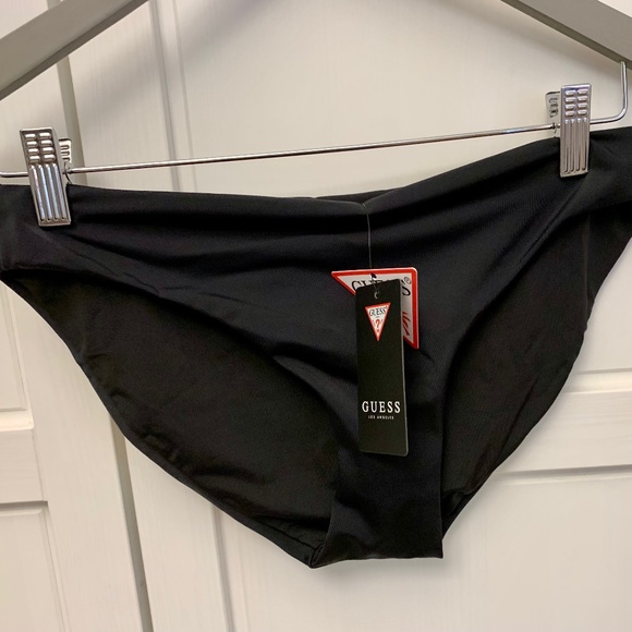 Guess Jet Black Bikini Bottom Size L - Picture 1 of 3
